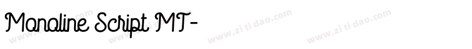 Monoline Script MT字体转换